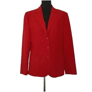 Vintage‎ Pendleton 100% Red Wool Classic Blazer
